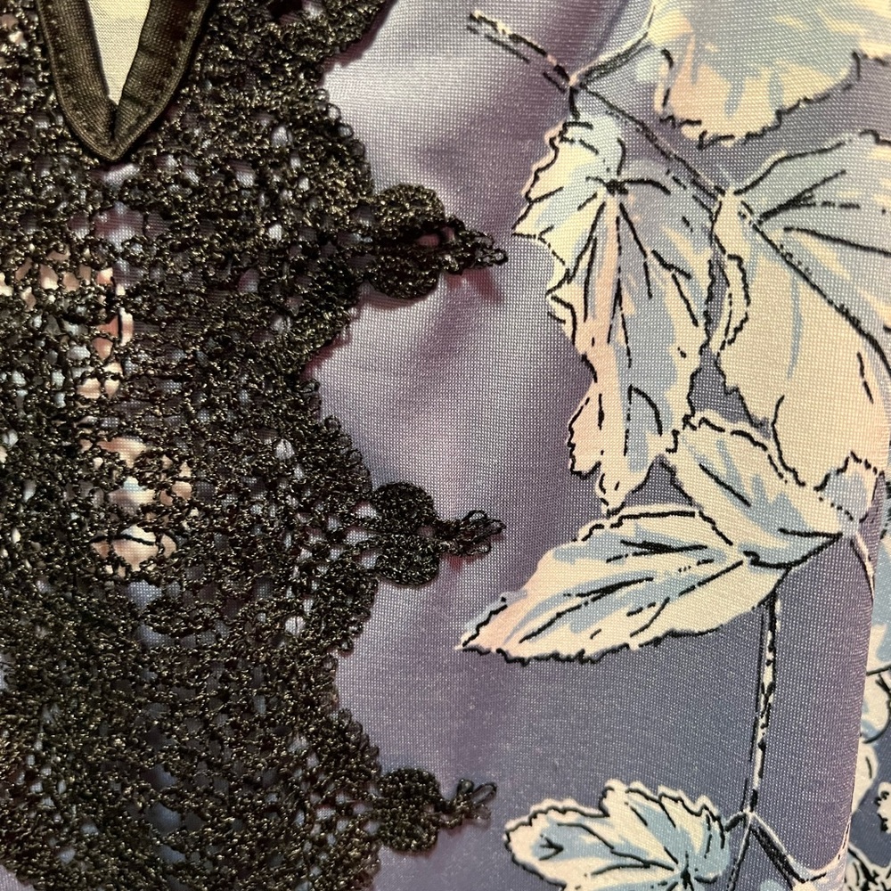 Maurices Blue Black Blouse - Picture 4 of 7